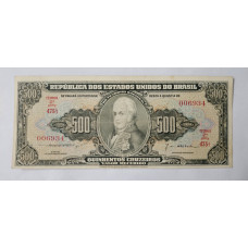 Cédula Brasil 500 cruzeiros C101 MbcS