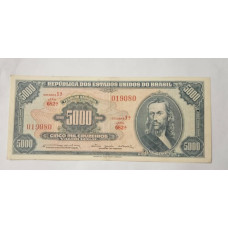 Cédula Brasil 5000 cruzeiros C058 MbcS Tiradentes