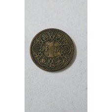 Moeda da Espanha 1 peseta 1944