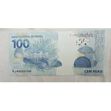 Cédula Brasil 100 reais PJ Haddad FE