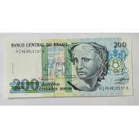 Cédula Brasil 200 cruzados novos C208 FE