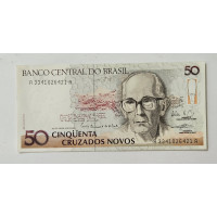 Cédula Brasil 50 cruzados novos C205 FE