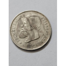 Moeda Brasil Império 500 réis 1888 Soberba