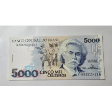 Cedula Brasil 5000 cruzeiros C220 FE