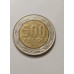 Moeda do Chile 500 pesos 2015 bimetalica