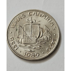 Moeda de Portugal 100 escudos ilhas Canárias