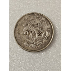 Moeda do México 25 centimes 1951 prata