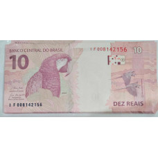 Cédula de 10 Reais - Série IF - Arara FE