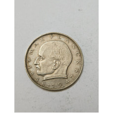 Moeda Alemanha 2 Deutsche Mark 1959 - Max Planck (1858-1947) - República Federal