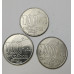 Trio Moedas Brasil 100 Cruzados 1988 - Série AXÉ (Pai, Mãe, Filho) - Centenário da Abolição