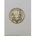 Moeda Prata Portugal 2 Escudos e Meio (2$50) 1945 - Caravela e Escudo Nacional