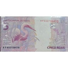 Cédula Brasil 5 reais HF FE