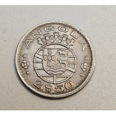 Moeda 2$50 Escudos de Angola - 1969 Colonia Portuguesa