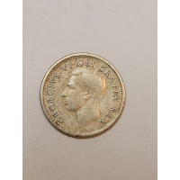 Moeda do Canada 10 cents 1949 prata