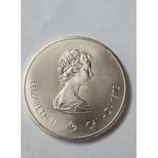 Moeda 10 Dólares Canadá - Jogos Olímpicos de Montreal 1976 - Prata .925 48g