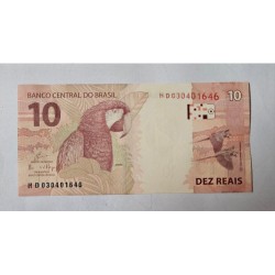Cédula Brasil 10 reais Letras HD FE