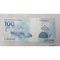 Cedula Brasil 100 reais PI FE