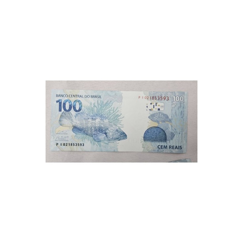 Cedula Brasil 100 reais PI FE