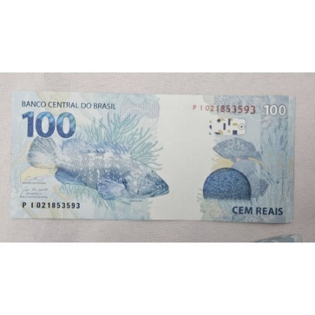 Cedula Brasil 100 reais PI FE