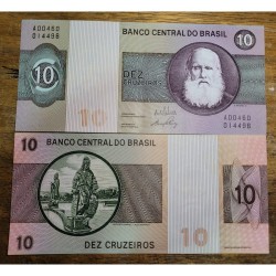 Cédula Brasil 10 cruzeiros C137 Soberba