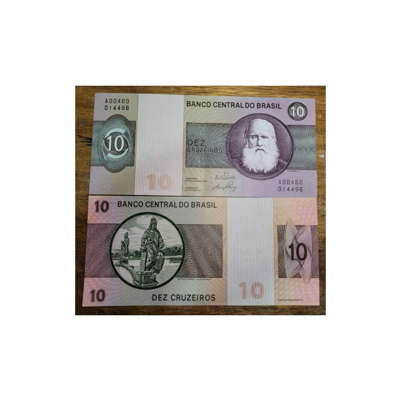 Cédula Brasil 10 cruzeiros C137 Soberba