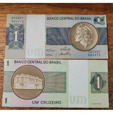 Cédula Brasil 1 cruzeiro C129 soberba