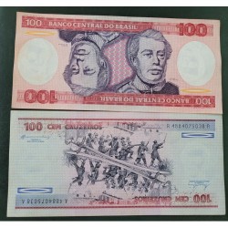 Cédula Brasil 100 cruzeiros C157 FE