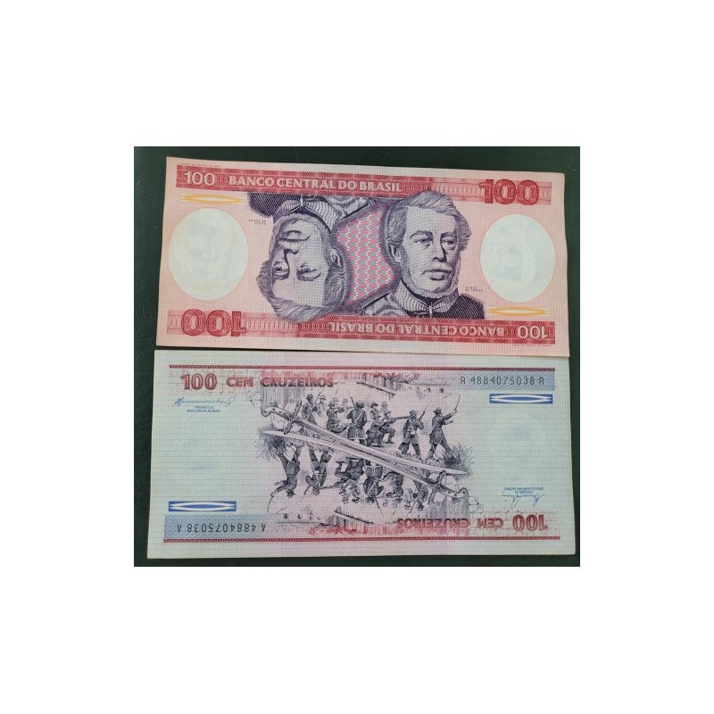 Cédula Brasil 100 cruzeiros C157 FE