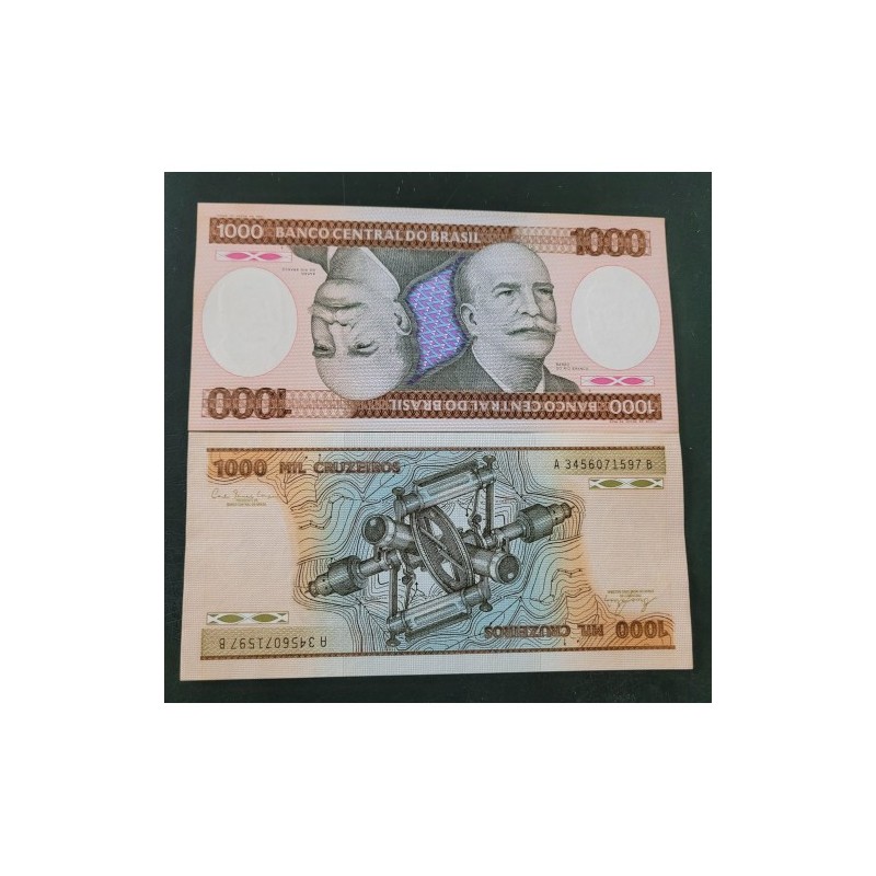 Cédula Brasil 1000 cruzeiros C162 FE
