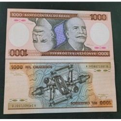 Cédula Brasil 1000 cruzeiros C164 FE