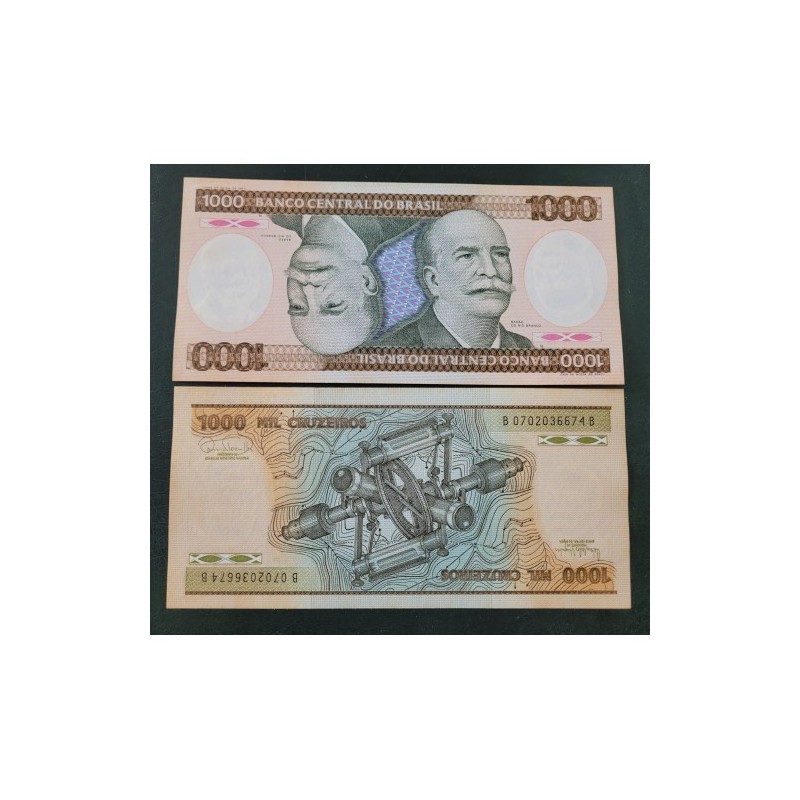 Cédula Brasil 1000 cruzeiros C165 FE