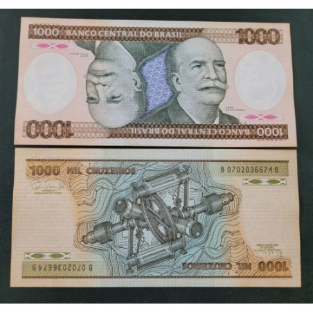 Cédula Brasil 1000 cruzeiros C165 FE