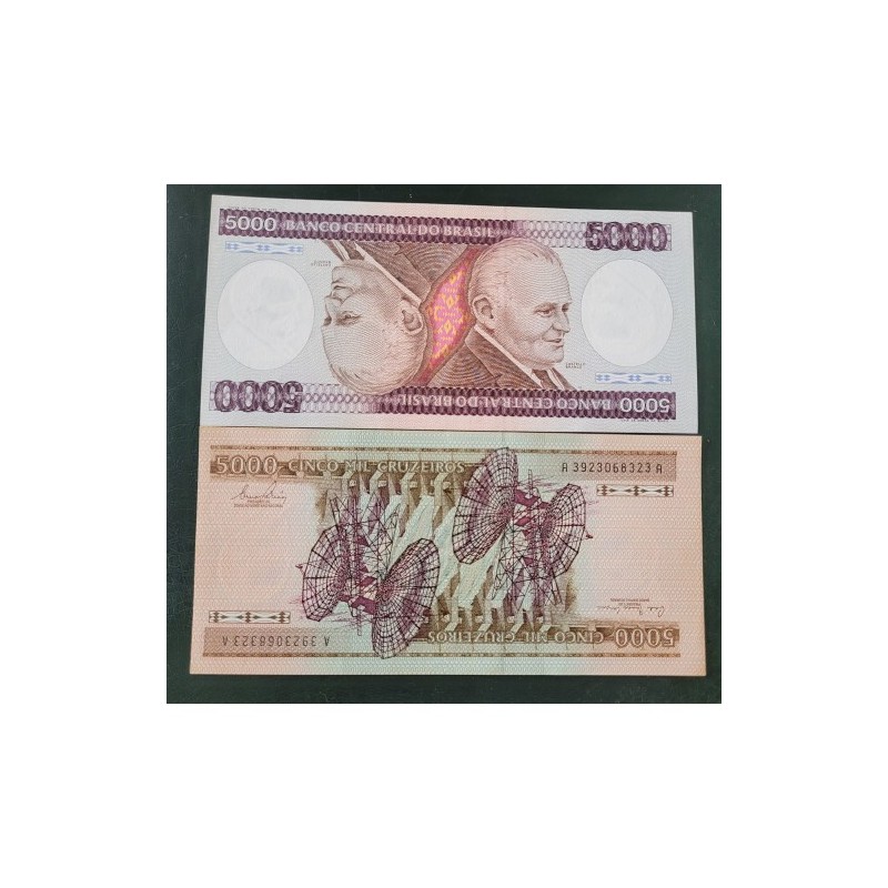 Cédula Brasil 5000 cruzeiros C166 FE