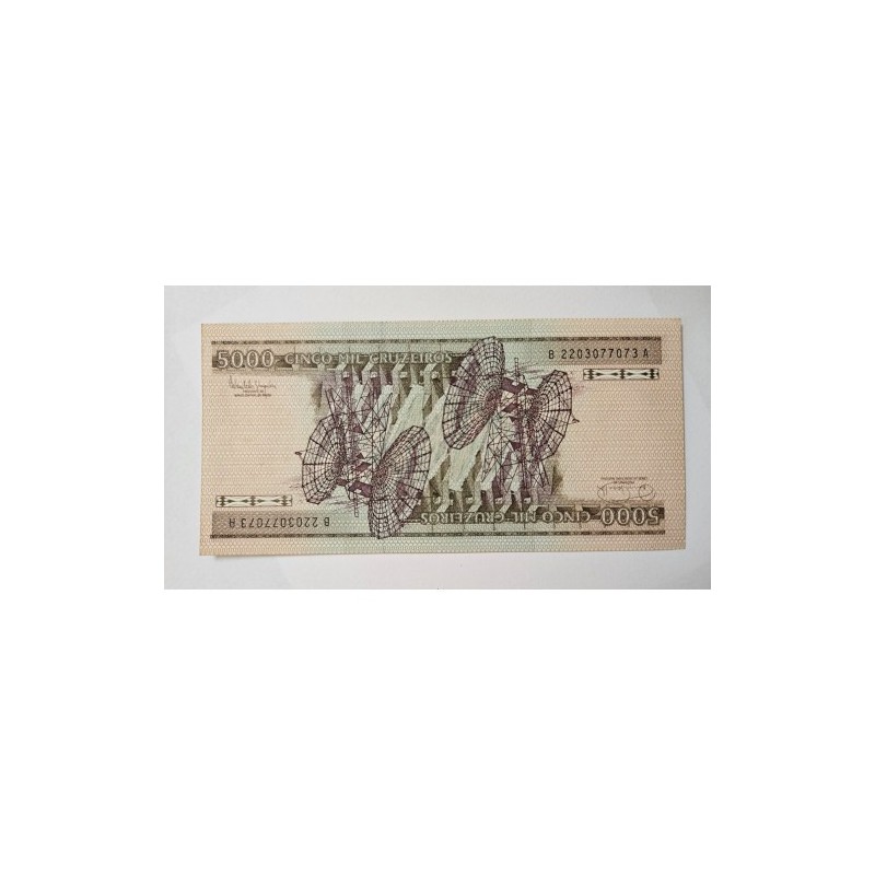 Cédula  5000 Cinco Mil Cruzeiros C169 - Castelo Branco e Costa e Silva - Brasil
