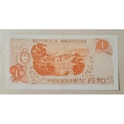 Cédula da Argentina 1 peso P293 FE Belgrano
