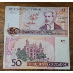 Cédula Brasil 50 cruzados C182 Soberba