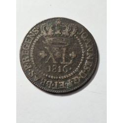Moeda Brasil Colonia XL réis 1816 B C415