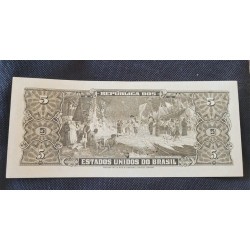 Cédula 5 cruzeiros C065 Soberba-FE autografada