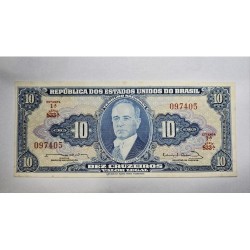 Cédula Brasil 10 cruzeiros C020 FE