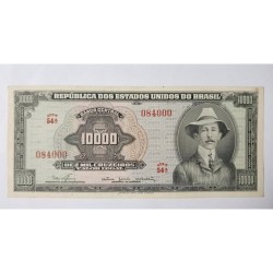 Cédula Brasil 10 mil cruzeiros C060 FE escassa