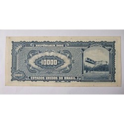 Cédula Brasil 10 mil cruzeiros C060 FE escassa