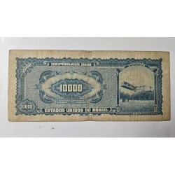 Cédula Brasil 10 mil cruzeiros C060a escassa