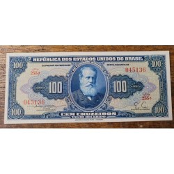 Cédula Brasil 100 cruzeiros C030 FE