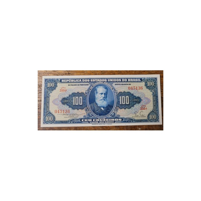 Cédula Brasil 100 cruzeiros C030 FE