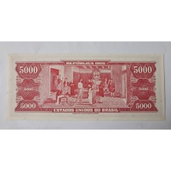 Cédula Brasil 5000 cruzeiros C110 FE Tiradentes