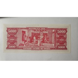Cédula Brasil 5000 cruzeiros C108 FE Tiradentes