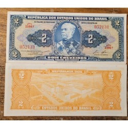Cédula Brasil 2 cruzeiros C016 FE