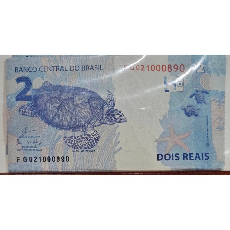 Cédula Brasil 2 reais FG FE