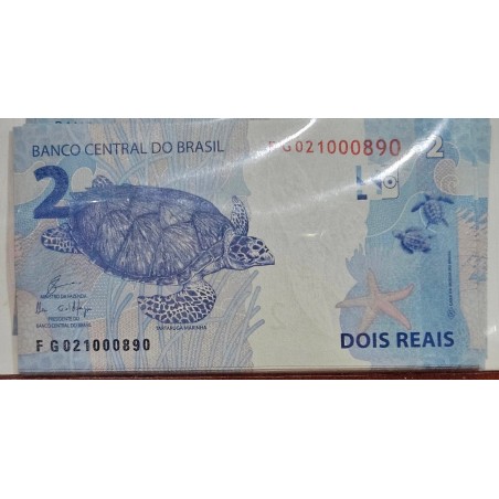 Cédula Brasil 2 reais FG FE