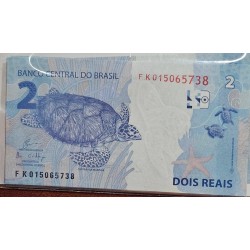 Cédula Brasil 2 reais FK FE